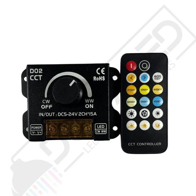TUNABLE CCT İKİ KANAL LED DİMMER 12-24 VOLT