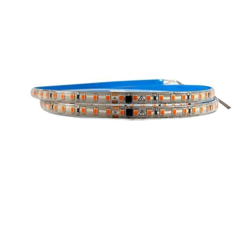 220 Volt Dim Edilebilir Şerit Led 10 Cm De Kesilebilir M/120 Led Kırmızı 5M İP65