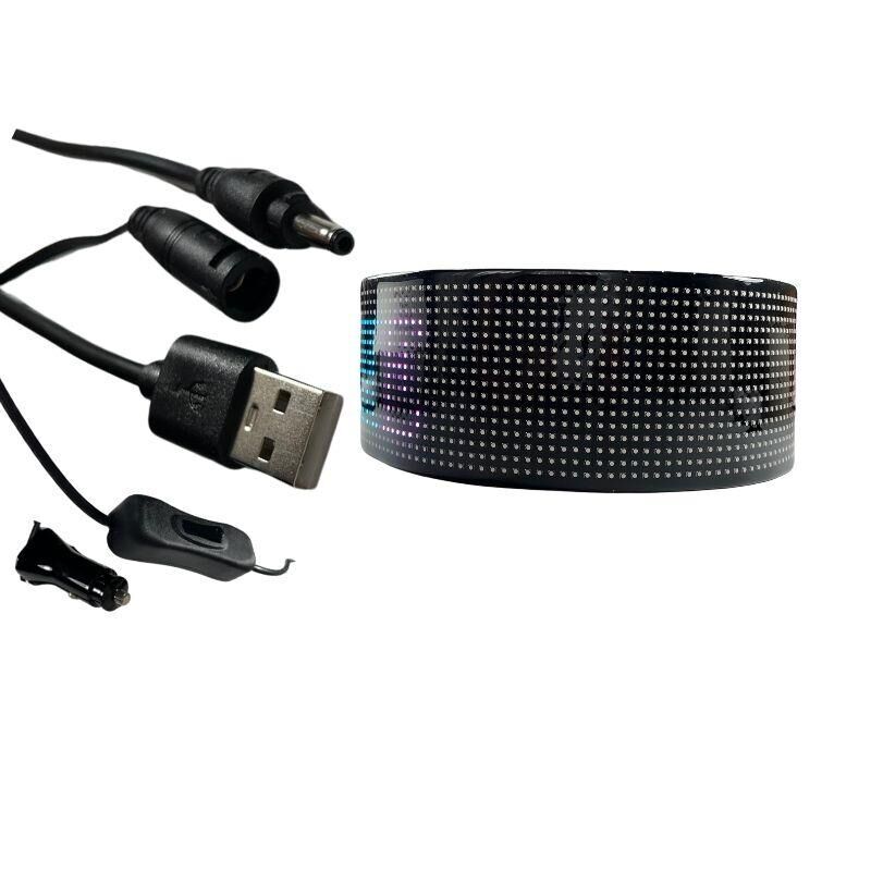 Bluetooth Lu Telefon Kontrollü SD1696 Flexible Matrix Led Ekran 5-12V (652*102 mm)