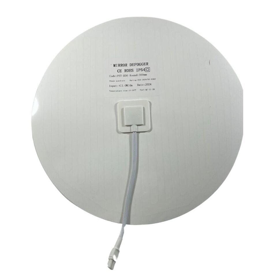 220V AYNA ARKASI BUGU ÇÖZÜCÜ - BUGU ÖNLEYİCİ YUVARLAK 30CM ÇAP