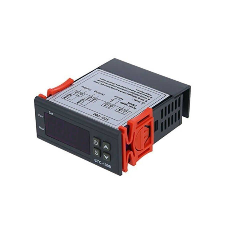 STC-1000 Sıcaklık Kontrol Termostatı AC 110-220V 10A - LCD ve NTC