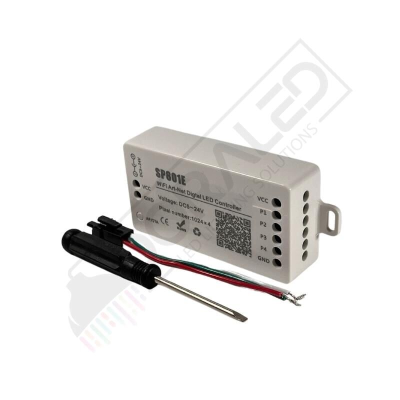 SP801E Wifi Art-Net Led Denetleyici WS2811-WS2812B Pixel Şerit Led Ve Matris