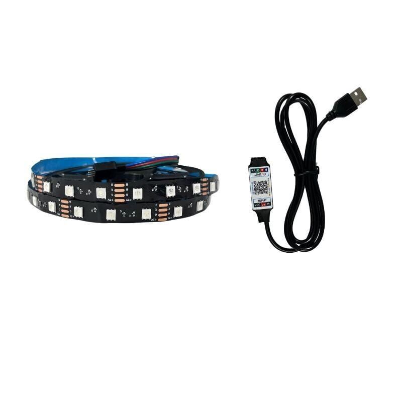 Telefon kontrollü Bluetooth lu Televizyon Monitör Arkası Rgb Şerit Led 1 Metre 60Led/m