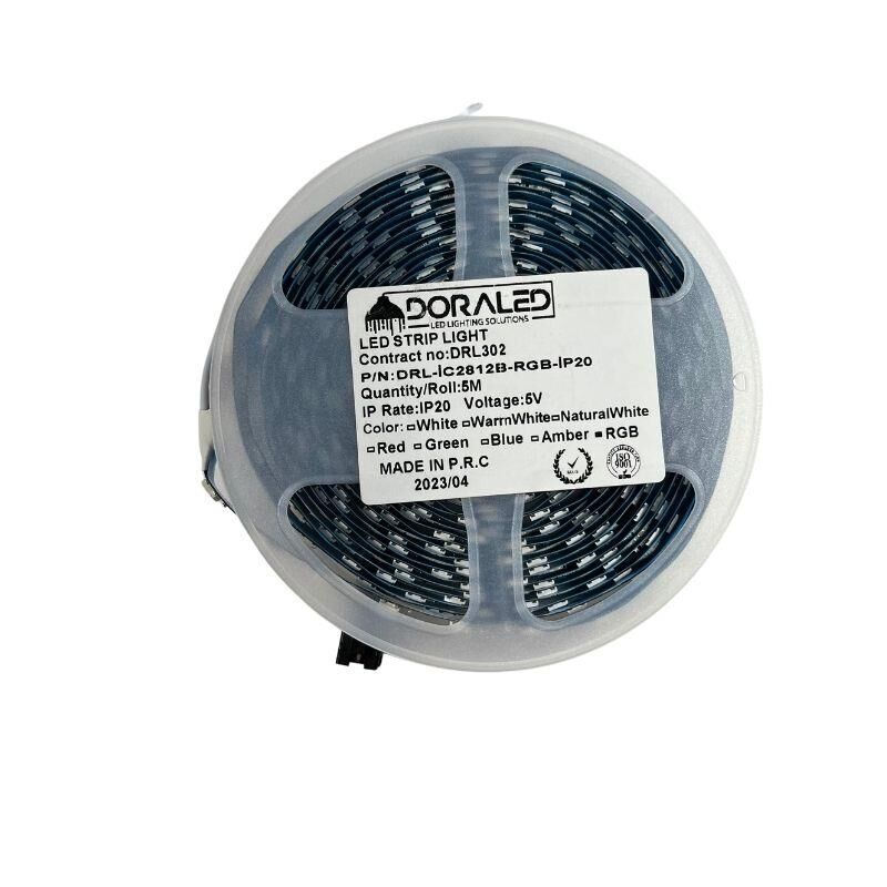5V Adreslenebilir WS2812B ARGB Pixel Şerit Led  IP20 M:60Led 5M Magic Led