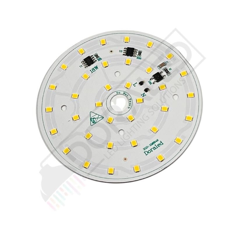 220Volt 18Watt Smd 2835 Ledli Led Modül Gün Işığı 10mm Delik Çaplı 220V 18W Avize Ledi 88MM