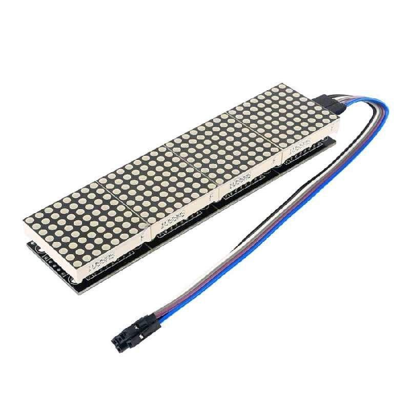 Max7219 4'lü 8x8 Nokta Matris Modülü Kırmızı