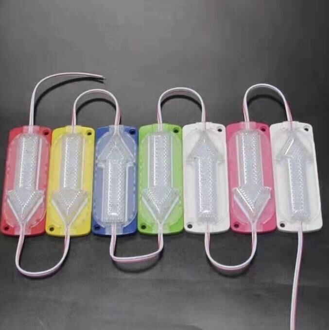 12 Volt Ok Yönlü Led Modül İşaret Modülü Tabela Modül Reklamcı Modül Amber Sarı (3 Adet)