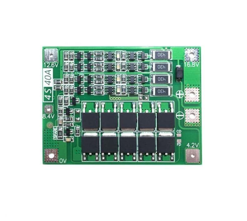 4S 40A LiPo & Li-ion 18650 Batarya Koruma Devresi (Balanslı)