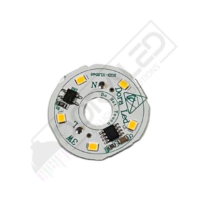 220Volt 3Watt Smd 2835 Ledli Led Modül Beyaz 10mm Delik Çaplı 220V 3W Avize Ledi 34mm(3 Adet)