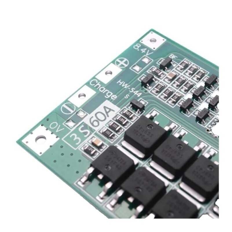 3S 60A BMS 18650 Lityum Batarya Şarj Koruma Devresi (Balanslı) - 12.6V