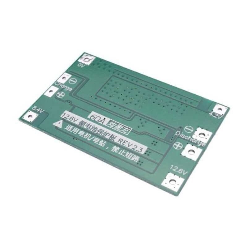 3S 60A BMS 18650 Lityum Batarya Şarj Koruma Devresi (Balanslı) - 12.6V