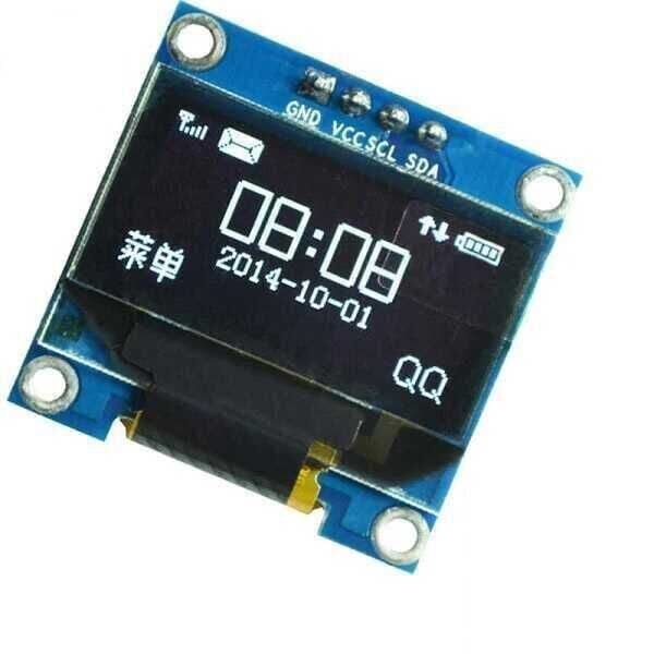 0.96’’ 128x64 Oled Grafik LCD Ekran Beyaz