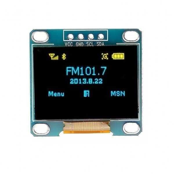 0.96’’ 128x64 Oled Grafik LCD Ekran Mavi