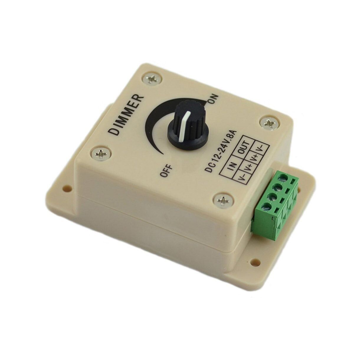 Manuel Led Dimmer 12-24V 8A Ayarlanabilir Parlaklık Kontrol