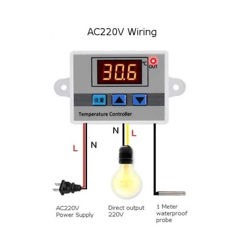 XH-W3002 220V AC Zamanlayıcı Dijital Termostat