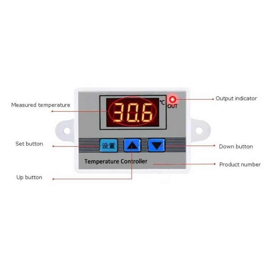 XH-W3002 220V AC Zamanlayıcı Dijital Termostat