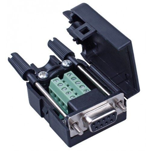 DE-9 DB9 RS232/485 9 Pin Dişi Vida Konnektör Dönüştürücü Kartı