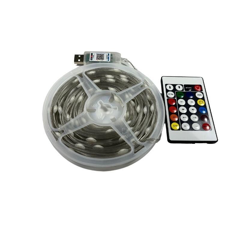 Usb'li 5v Yılbaşı Led Işık Dış Mekan, RGB Pixel Akıllı Peri Led 10 Metre