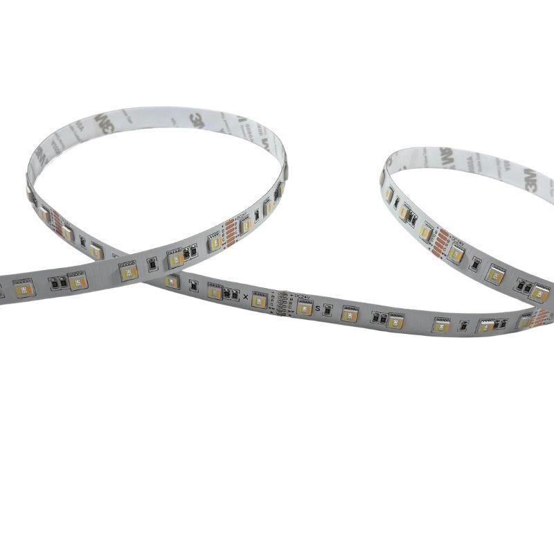 RGBCW Şerit Led 5İN1 Rgb+Beyaz+Gün Işığı RGB+W+WW 5050 IP20 Mt 60 Led (5mt) 24V