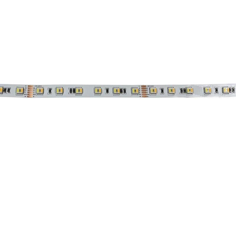 RGBCW Şerit Led 5İN1 Rgb+Beyaz+Gün Işığı RGB+W+WW 5050 IP20 Mt 60 Led (5mt) 24V