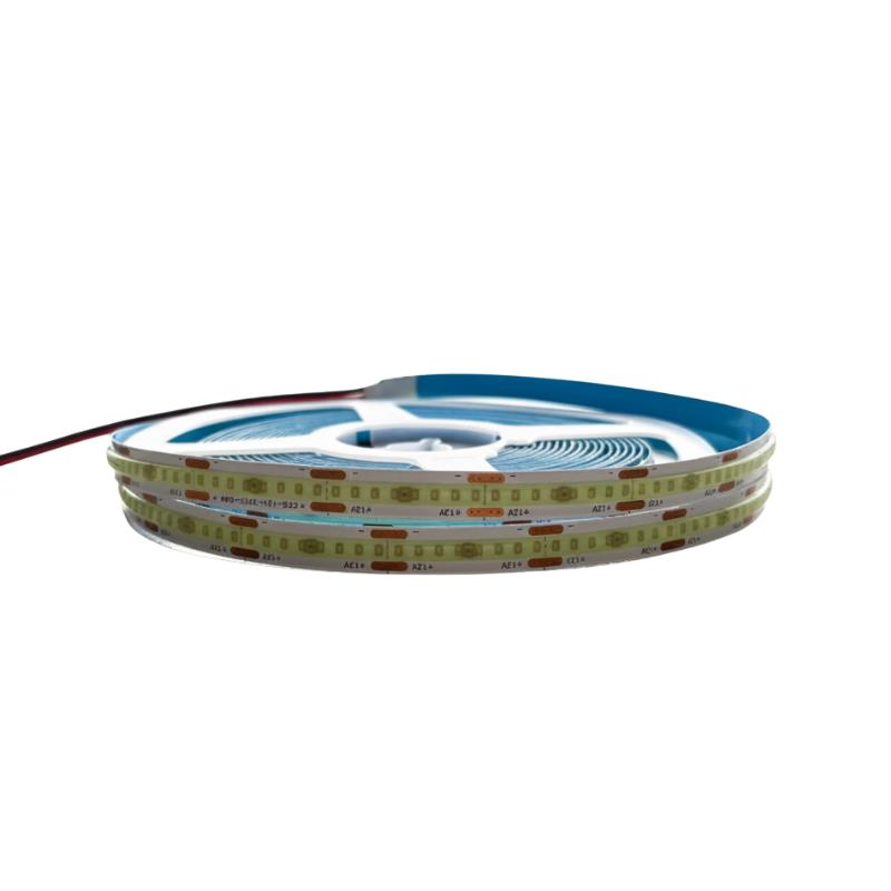 12V 8MM Esnek Cob Şerit Led Turkuaz 320 Ledli IP20 5M
