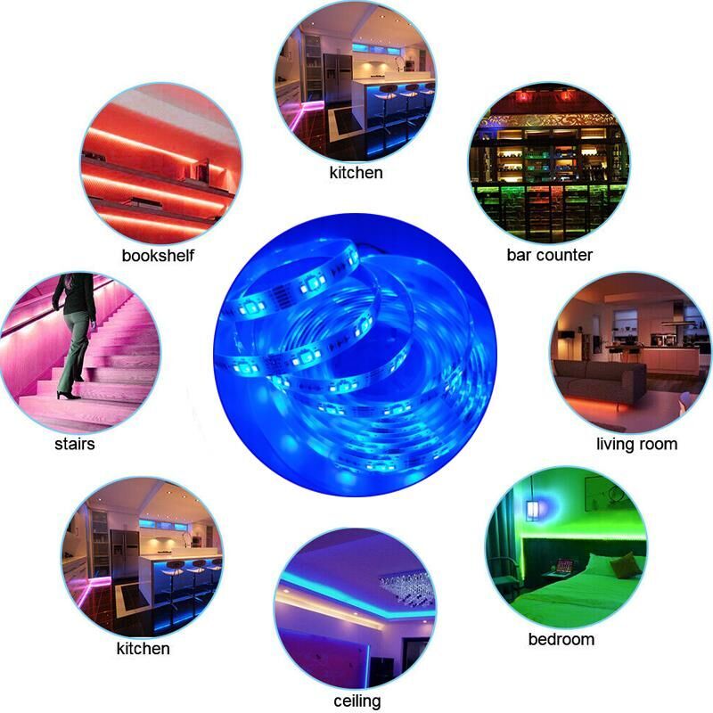 Tuya Destekli Wifi Kontrollü RGB Şerit Led Set 5 Metre