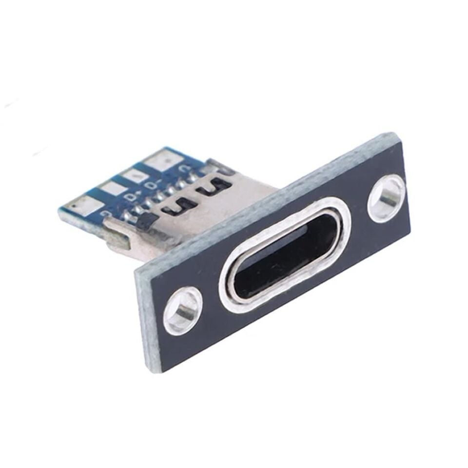Panel Montaj Aparatı Type-C Dişi Soket - 4 Pin
