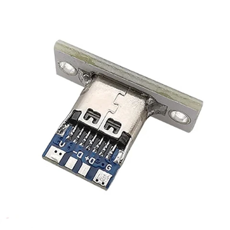 Panel Montaj Aparatı Type-C Dişi Soket - 4 Pin
