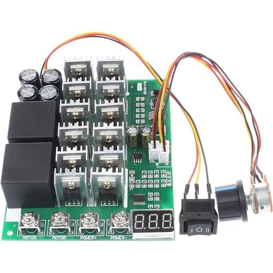 ICQUANZX 60V 60A PWM Motor Sürücü Hız Kontrol Kartı Çift Yönlü