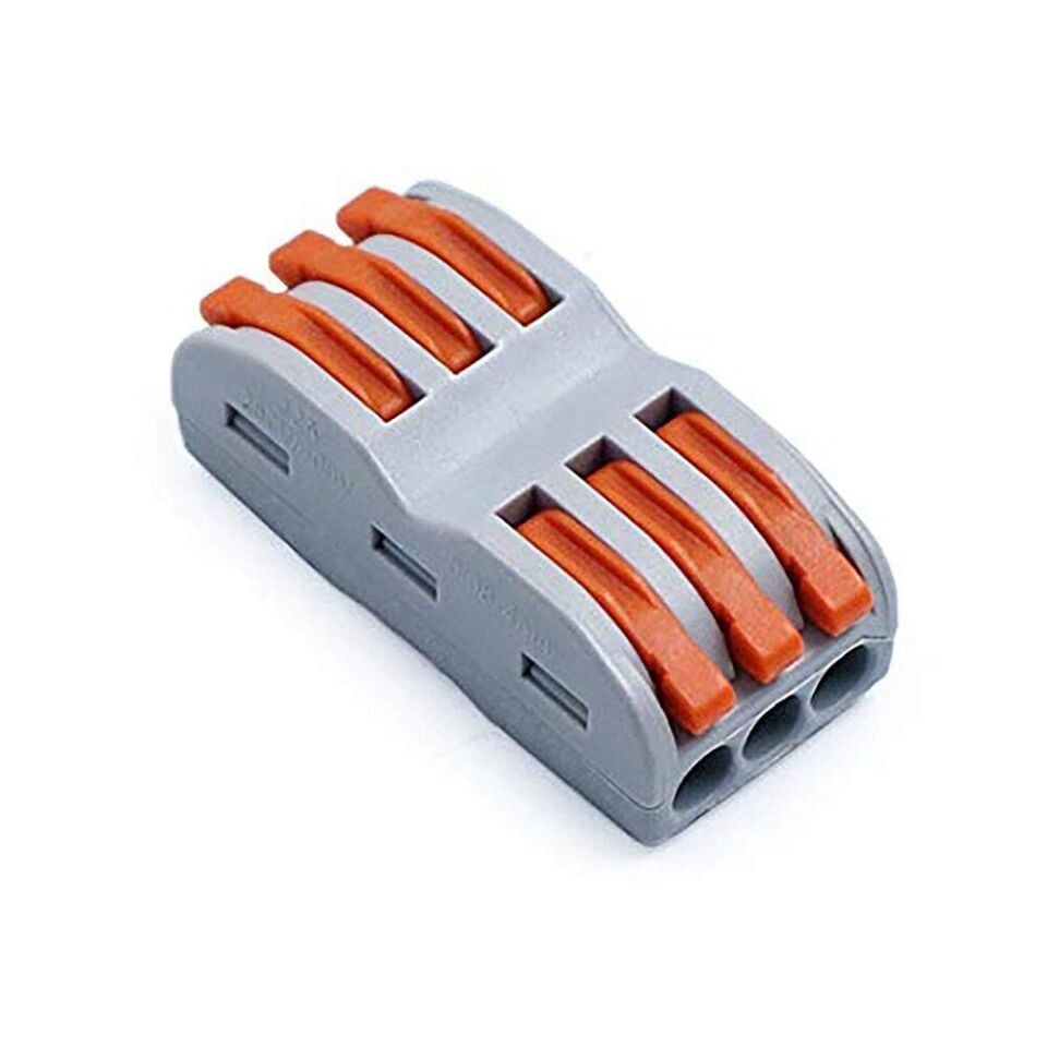 3 Giriş 3 Çıkış Vidasız Klemens - 12-28AWG CH-223