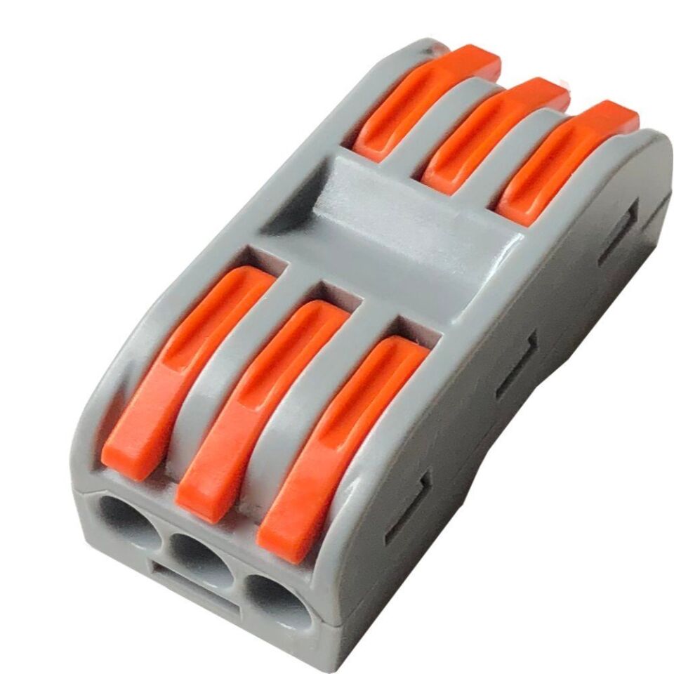3 Giriş 3 Çıkış Vidasız Klemens - 12-28AWG CH-223