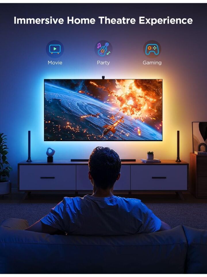 TV Arkası Ambiyans LED Aydınlatma – Televizyon için Dekoratif LED 5M