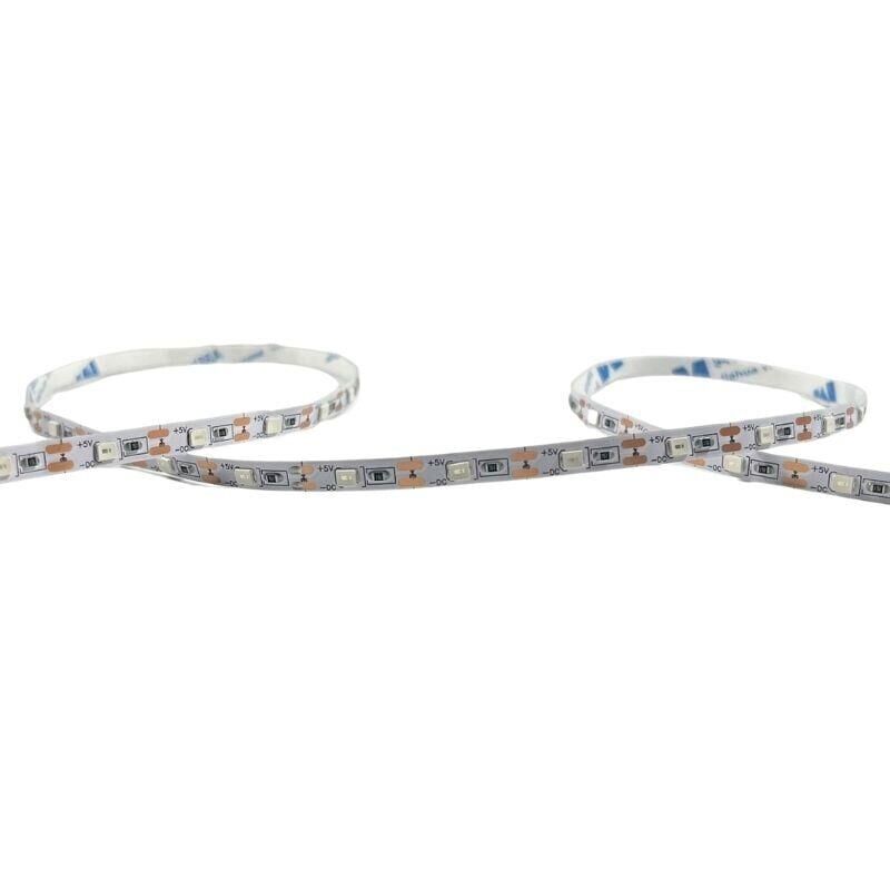 5 Volt Şerit Led 5MM 60 Ledli Mavi 2835 5V Şerit Led 5M