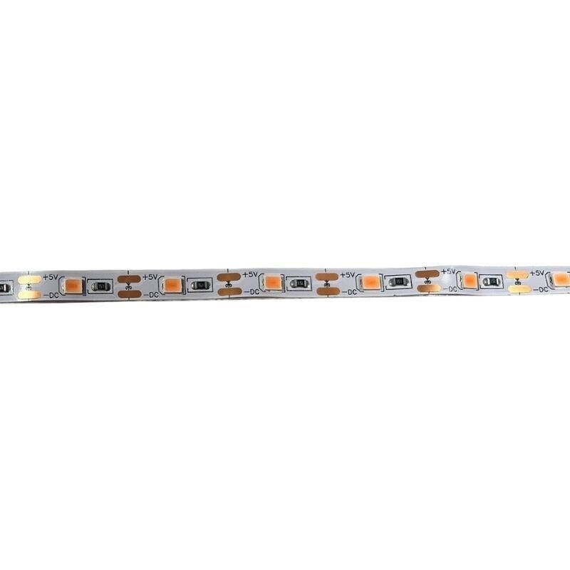 5 Volt Şerit Led 5MM 60 Ledli Mor 2835 5V Şerit Led 5M