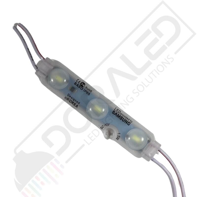 Samsung 3 lü Led Modül 12 Volt Beyaz -10 Adet