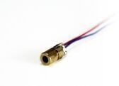 6mm 650nm 5mW Kırmızı Nokta Kafalı Bakır Lazer