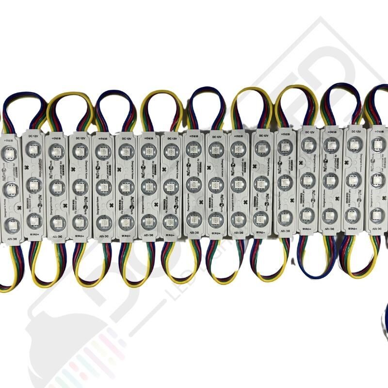 3'Lü Samsung RGB Modül Led 12 Volt 0.72 Watt -10 Adet
