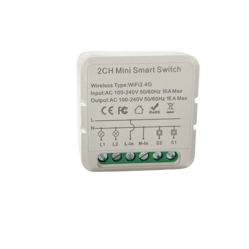 SMART TUYA WİFİ RÖLE DEVRESİ 2 KANAL 110-240v 16A