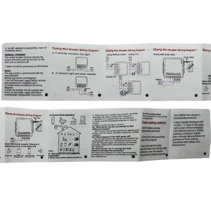 SMART TUYA WİFİ RÖLE DEVRESİ 4 KANAL 110-240v 16A