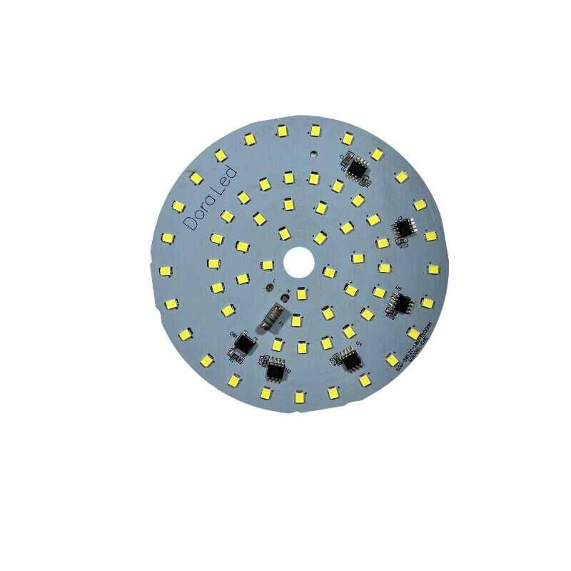 220Volt 50Watt Smd 2835 Ledli Led Modül Beyaz 10mm Delik Çaplı 220V 50W Avize Ledi 100MM