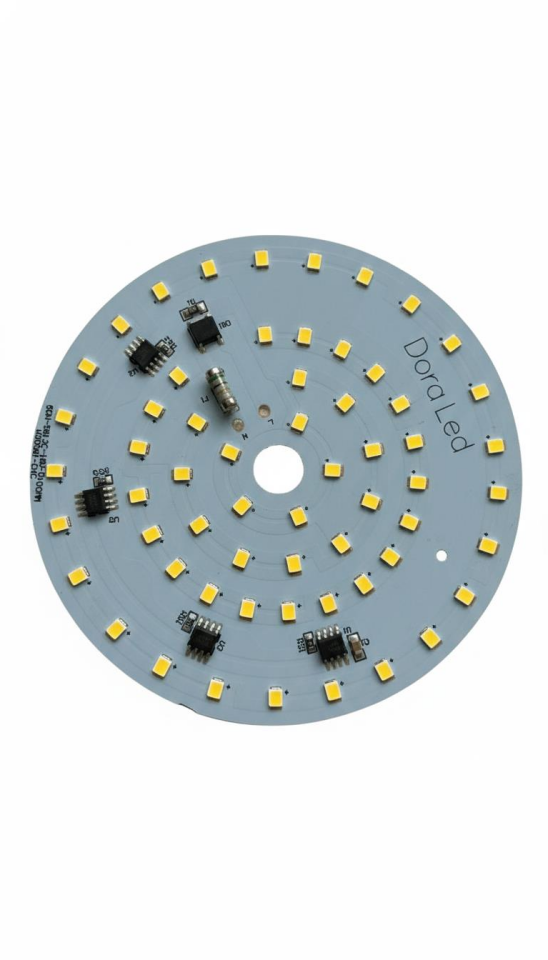 220Volt 50Watt Smd 2835 Ledli Led Modül Gün Işığı 10mm Delik Çaplı 220V 50W Avize Ledi 100MM