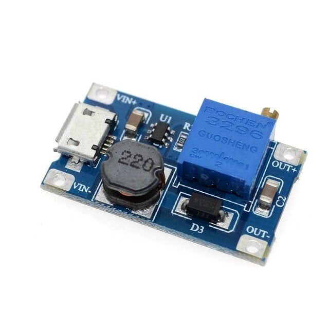 MT3608 LM2577 Micro USB Voltaj Yükseltici 2V-24V - 5V/9V/12V/28V 2A