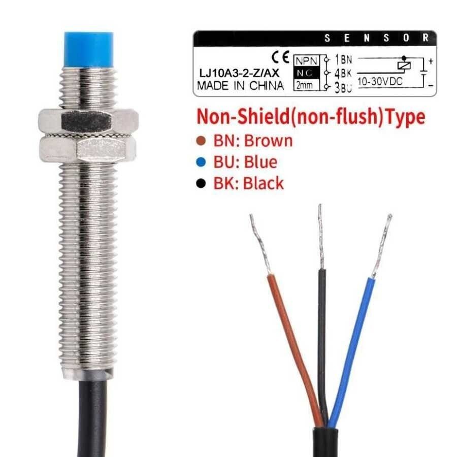 LJ10A3-2-Z/AX 6-36V 2mm NPN NC Endüktif Mesafe Sensörü
