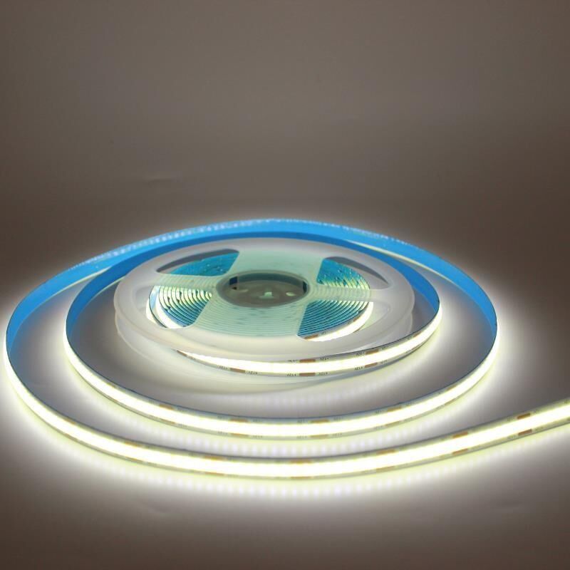 12V 8MM Esnek Cob Şerit Led Natural Beyaz 320 Ledli IP20 5M