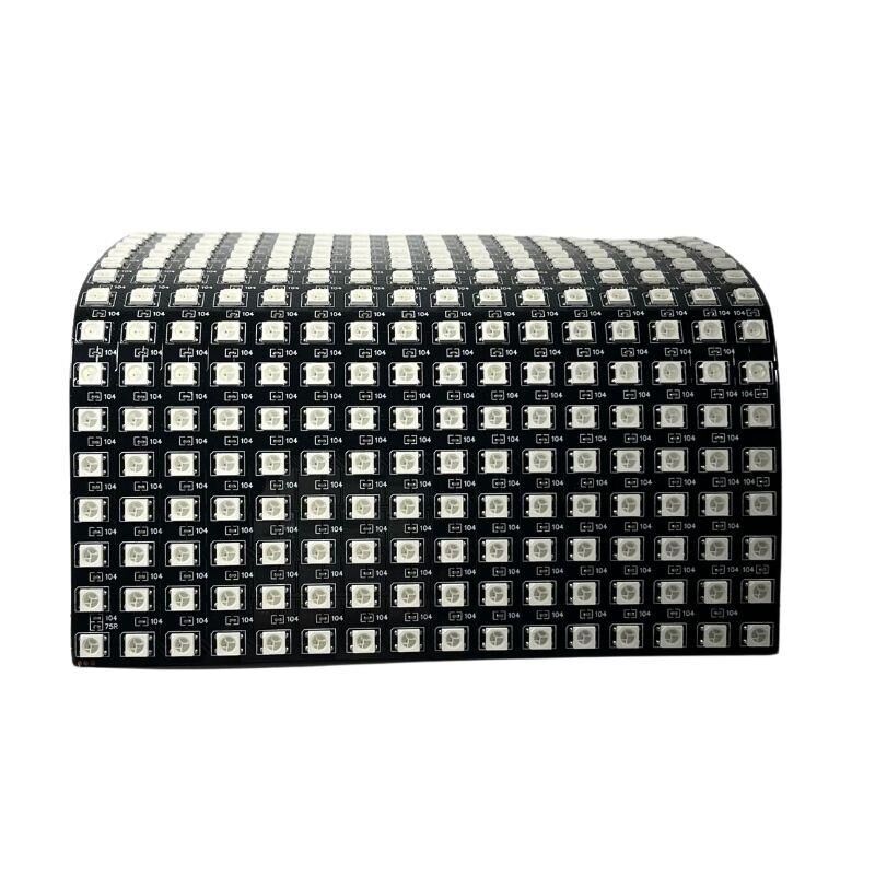 WS2812B Matrix Dijital Esnek Ekran 16x16 RGB Led Ayrı Ayrı Adresli Matrix Ekran 5V
