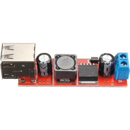 Çift USB Çıkış 9V/12V/24V/36V - 5V 3A Voltaj Düşürücü Modül