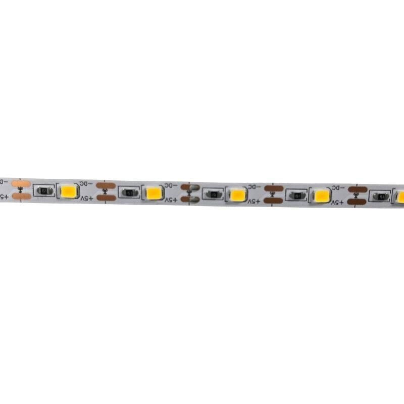 5 Volt Şerit Led 5MM 60 Ledli Amber(Sarı) 2835 5V Şerit Led 5M