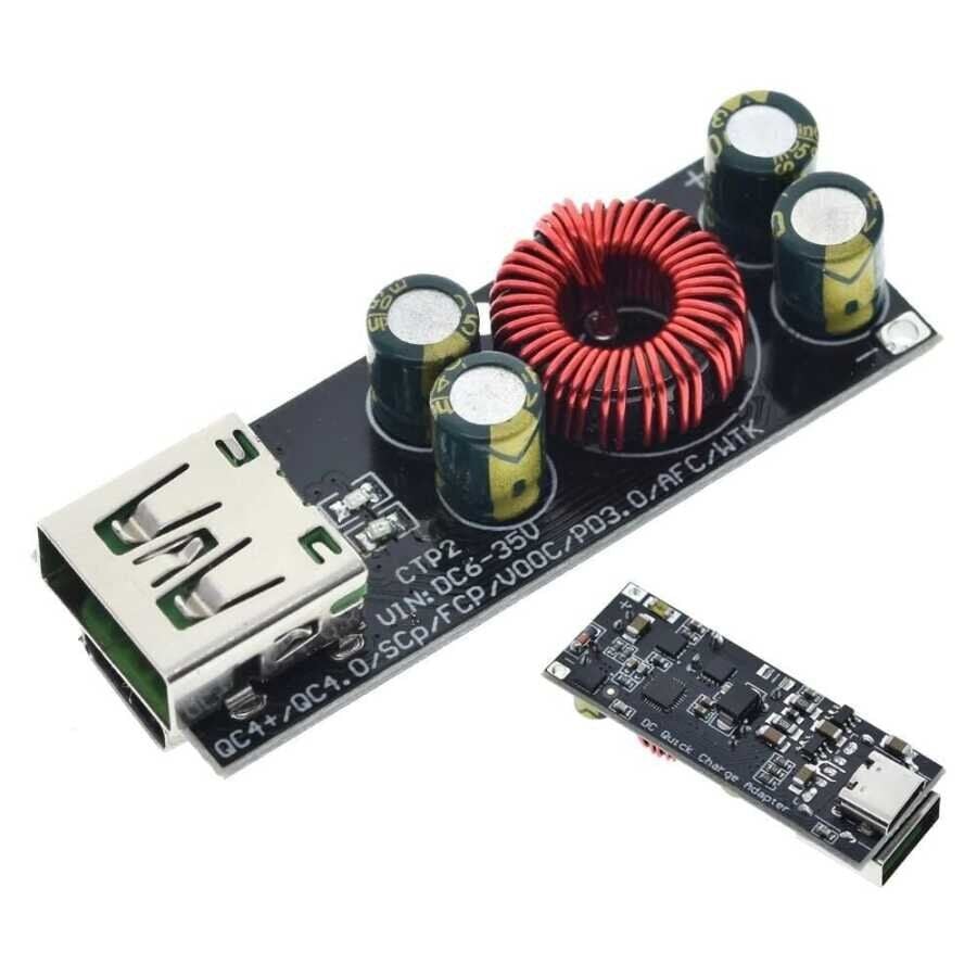 Hızlı Şarj Devresi 6-35V QC4.0 QC3.0 Telefon Uyumlu