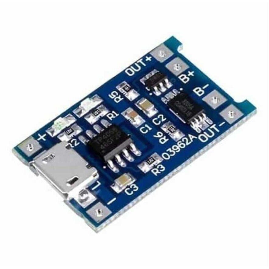 TP4056 3.7V Şarj Cihazı - 5V 1A Korumalı Lityum Modülü