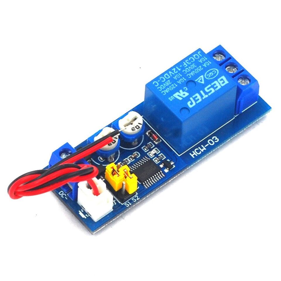 HCW-03 12V Çift Ayarlı Zaman Gecikme Röle Modülü - Sürekli Döngü
